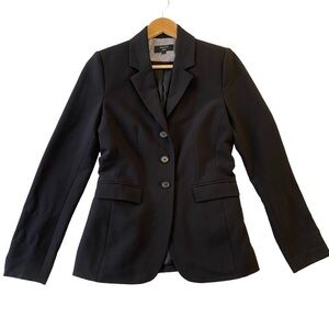 RW&Co. Black Julia blazer formal fitted suit jacket pockets buttons closure 2